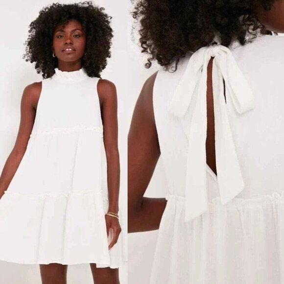 Tuckernuck Dresses & Skirts - Pomander Place Tuckernuck Morgan Sleeveless High Neck Mini Dress 41442